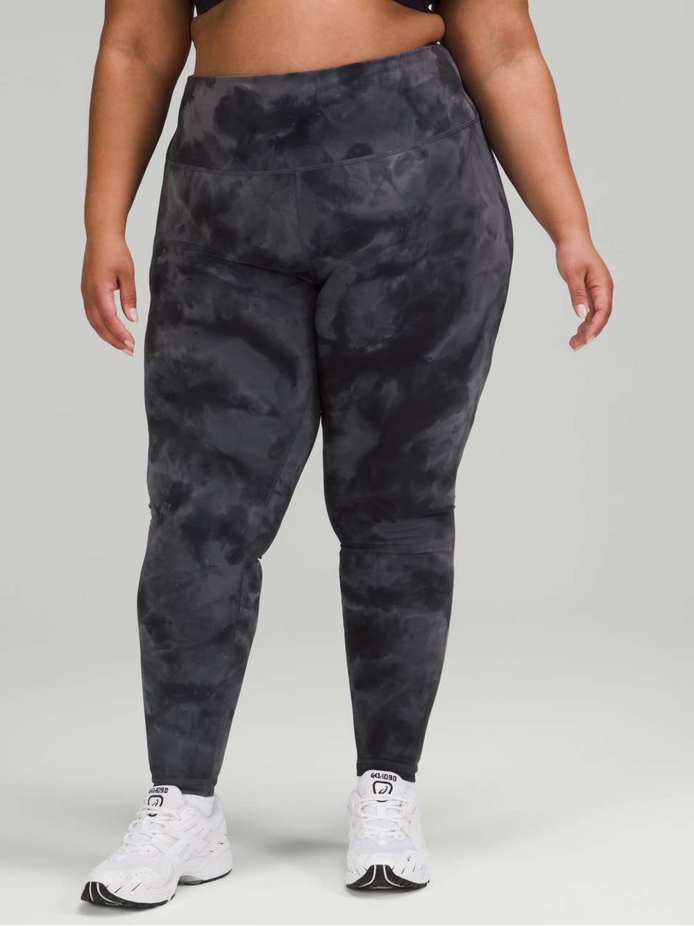 Lululemon Wunder Train High-Rise Leggings 28” Diamond Dye Graphite Grey Sz 8